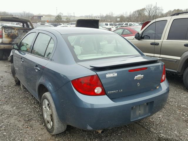 1G1AK55F467779419 - 2006 CHEVROLET COBALT LS BLUE photo 3