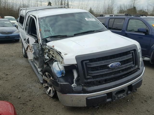 1FTEX1EM2EFD12389 - 2014 FORD F150 SUPER WHITE photo 1