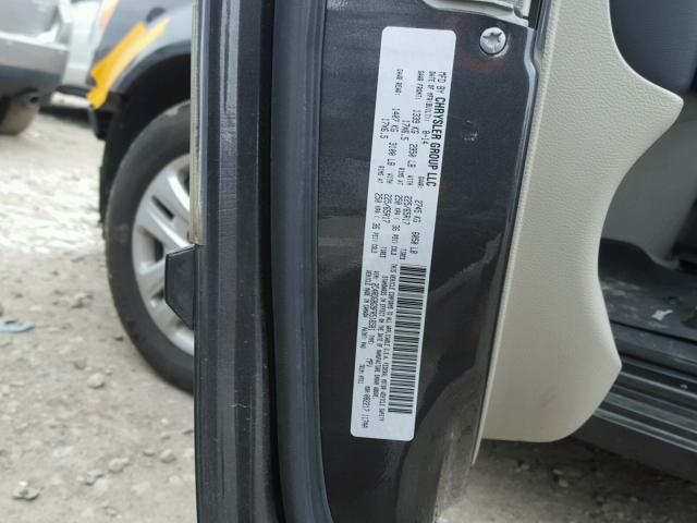 2C4RDGBG9FR516581 - 2015 DODGE GRAND CARA GRAY photo 10