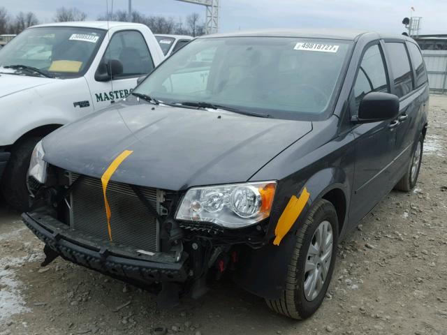 2C4RDGBG9FR516581 - 2015 DODGE GRAND CARA GRAY photo 2