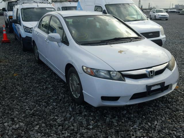 JHMFA3F29BS000067 - 2011 HONDA CIVIC HYBR WHITE photo 1