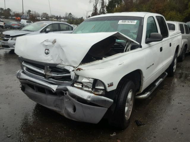 1B7GL2AX0YS646569 - 2000 DODGE DAKOTA QUA WHITE photo 2