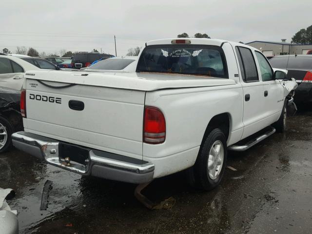 1B7GL2AX0YS646569 - 2000 DODGE DAKOTA QUA WHITE photo 4