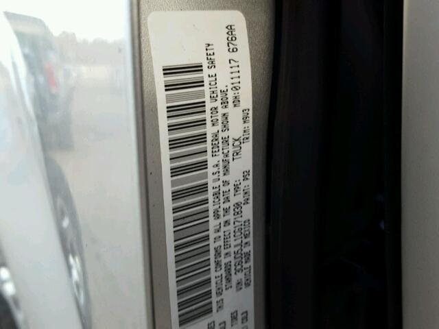 3C6UD5JL1CG171830 - 2012 DODGE RAM 2500 S ვერცხლისფერი ფოტო 10