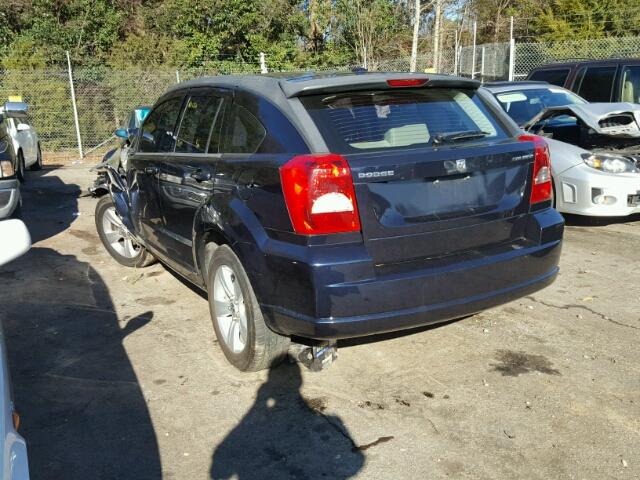 1B3CB3HAXBD113828 - 2011 DODGE CALIBER MA BLUE photo 3