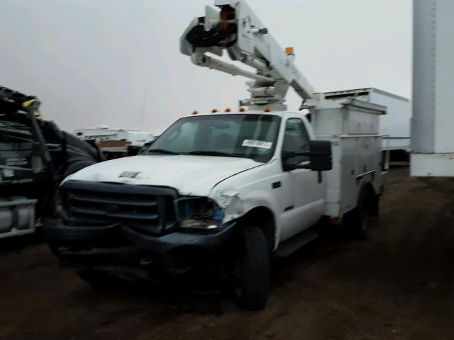 1FDAF56P44EC20282 - 2004 FORD F550 SUPER WHITE photo 2