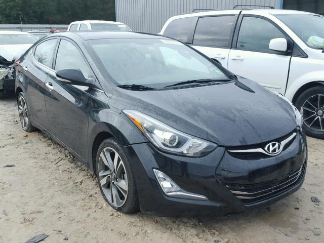 KMHDH4AE6EU076183 - 2014 HYUNDAI ELANTRA SE BLACK photo 1