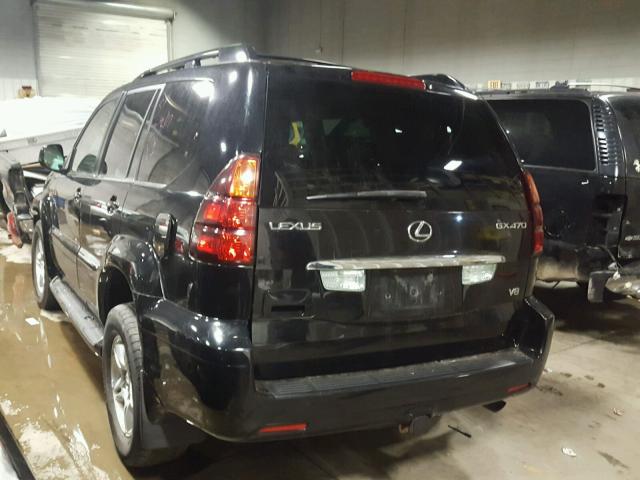 JTJBT20X230004934 - 2003 LEXUS GX 470 BLACK photo 3