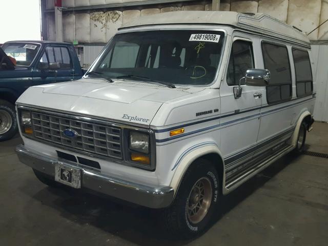 1FDEE14H3LHB79195 - 1990 FORD VAN WHITE photo 2