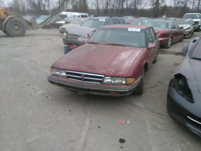 1G2HX54C5JW267962 - 1988 PONTIAC BONNEVILLE RED photo 2