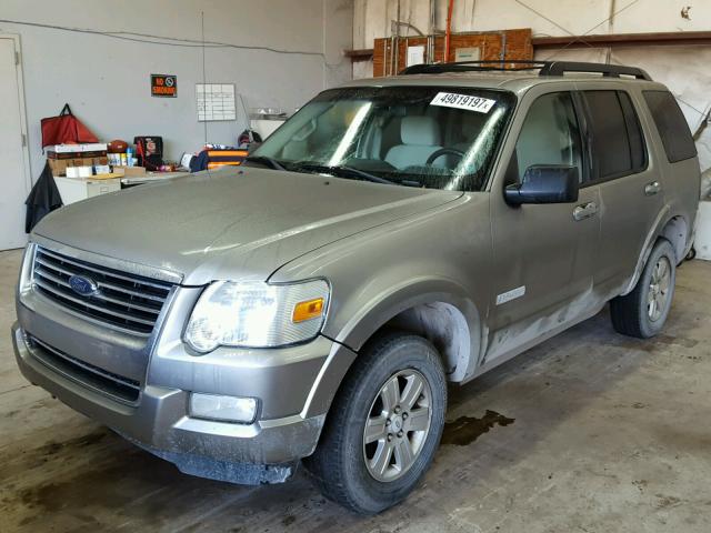 1FMEU73EX8UA07600 - 2008 FORD EXPLORER X GRAY photo 2