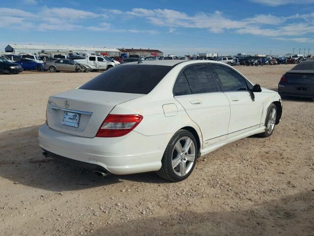 WDDGF5EBXBA457521 - 2011 MERCEDES-BENZ C 300 WHITE photo 4