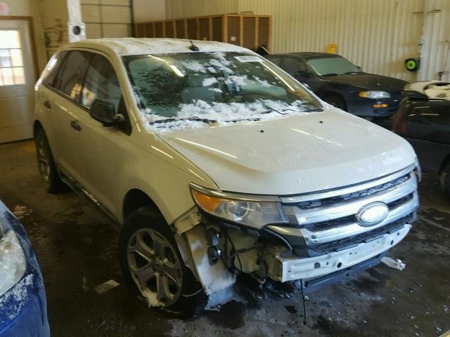 2FMDK3G93DBC22744 - 2013 FORD EDGE SE WHITE photo 1