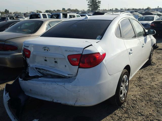 KMHDU46D59U716501 - 2009 HYUNDAI ELANTRA GL WHITE photo 4