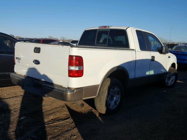 1FTRX12585KC16322 - 2005 FORD F150 WHITE photo 4