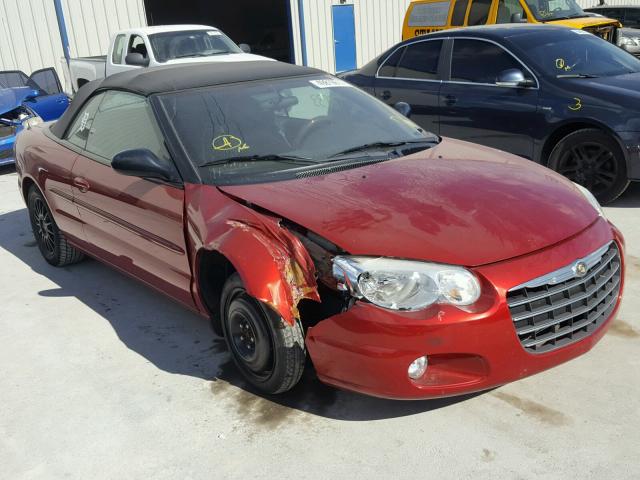 1C3EL55R74N281325 - 2004 CHRYSLER SEBRING LX BURGUNDY photo 1