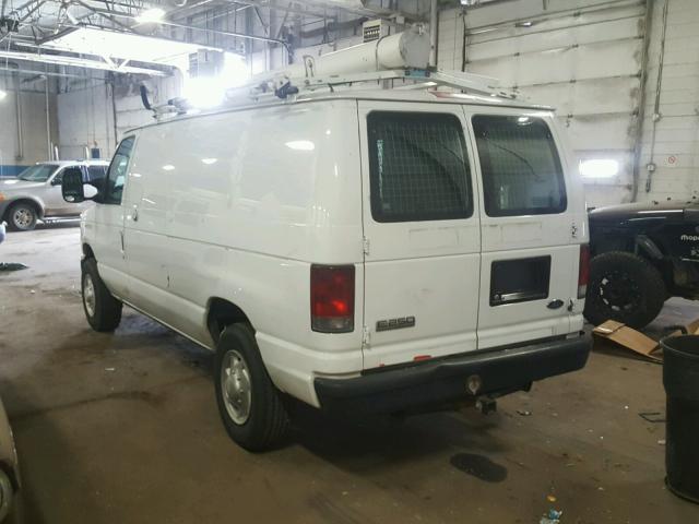 1FTNE24W08DB57954 - 2008 FORD ECONOLINE WHITE photo 3