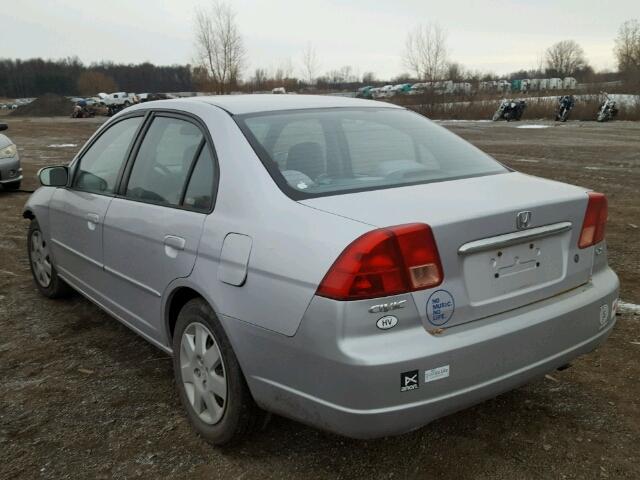 1HGES257X2L070061 - 2002 HONDA CIVIC EX SILVER photo 3