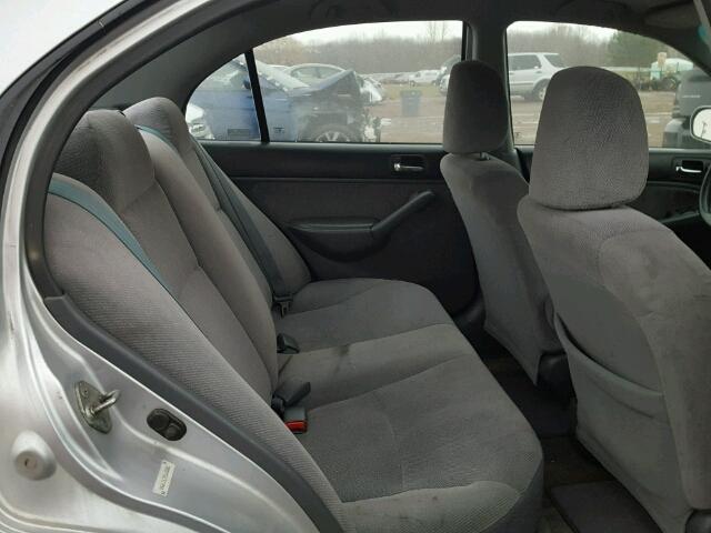 1HGES257X2L070061 - 2002 HONDA CIVIC EX Silber Foto 6