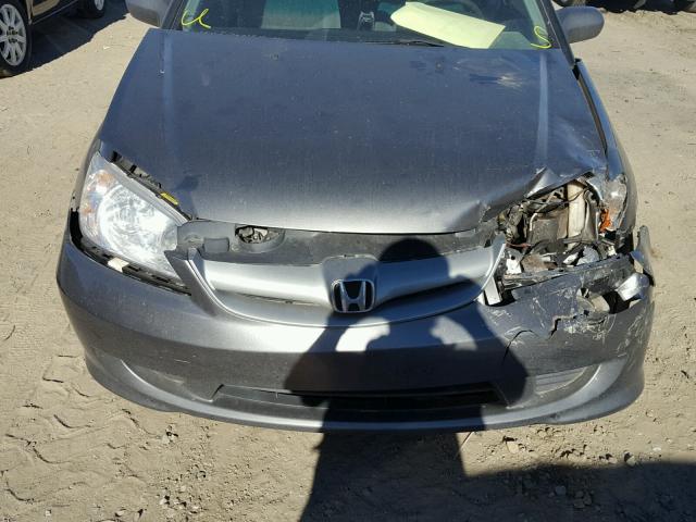 2HGES26714H533090 - 2004 HONDA CIVIC EX GRAY photo 7