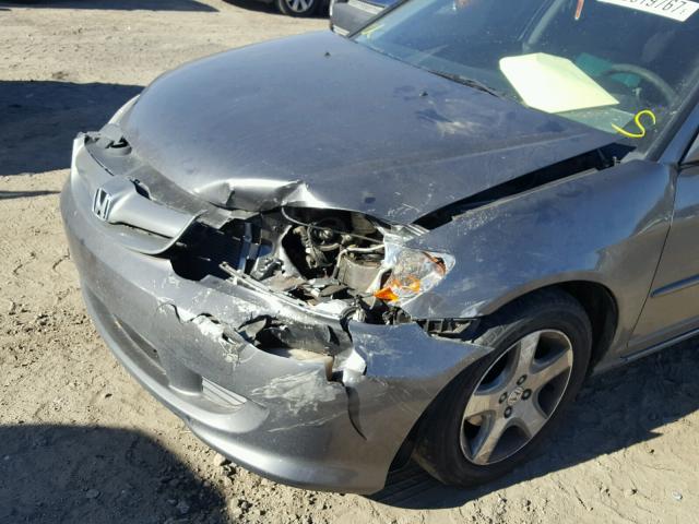 2HGES26714H533090 - 2004 HONDA CIVIC EX 灰色 照片 9