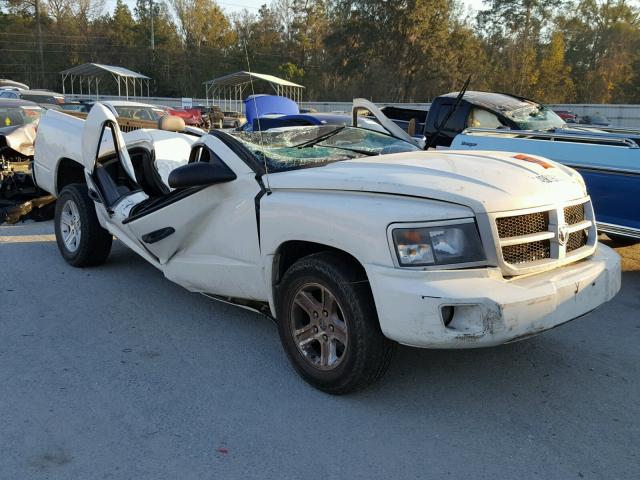 1D7HE38K79S737585 - 2009 DODGE DAKOTA SXT WHITE photo 1