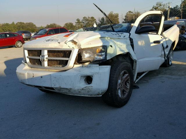 1D7HE38K79S737585 - 2009 DODGE DAKOTA SXT WHITE photo 2