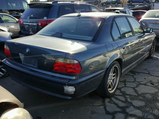 WBAGG83411DN85945 - 2001 BMW 740 I AUTO BLUE photo 4