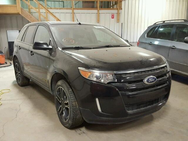 2FMDK4JC0DBC75346 - 2013 FORD EDGE SEL BLACK photo 1