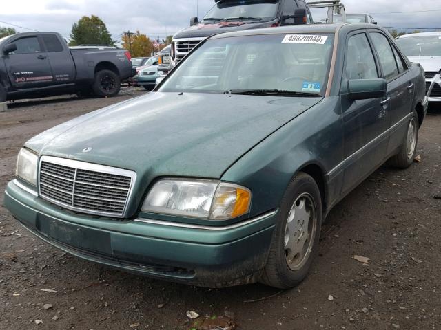 WDBHA22E3SF169528 - 1995 MERCEDES-BENZ C 220 GREEN photo 2