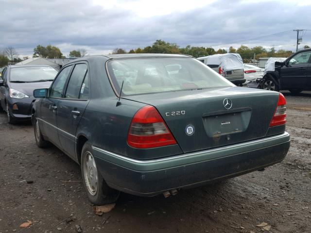 WDBHA22E3SF169528 - 1995 MERCEDES-BENZ C 220 GREEN photo 3