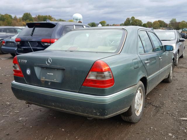 WDBHA22E3SF169528 - 1995 MERCEDES-BENZ C 220 GREEN photo 4