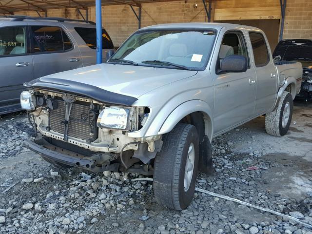 5TEGN92NX4Z360430 - 2004 TOYOTA TACOMA DOU SILVER photo 2