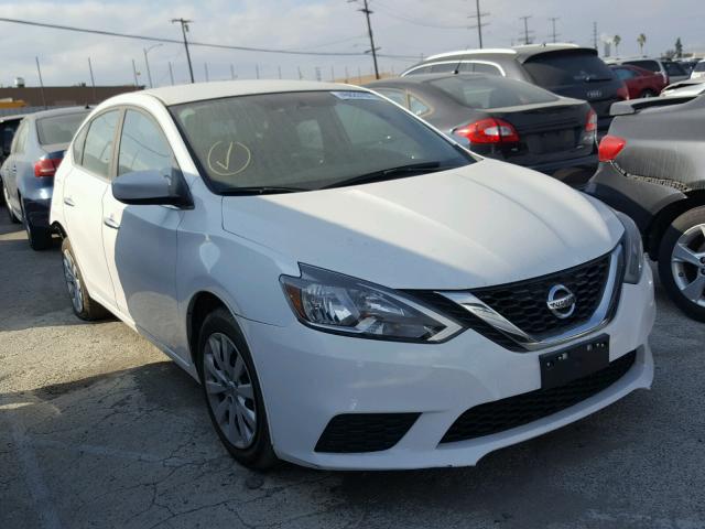 3N1AB7AP6GL649238 - 2016 NISSAN SENTRA S WHITE photo 1