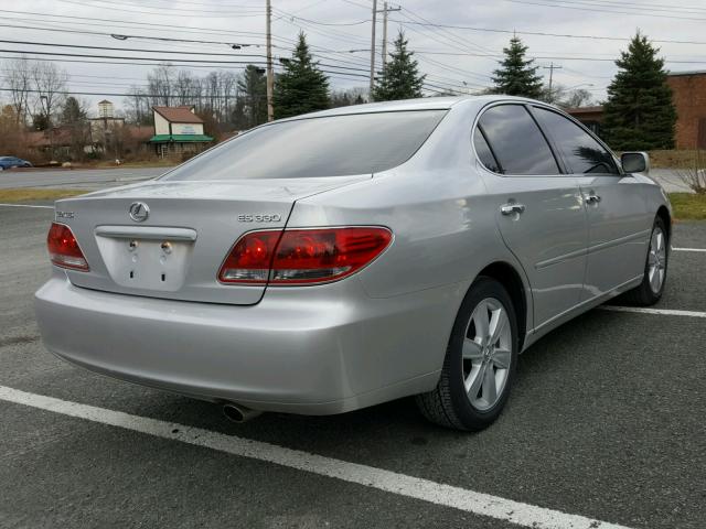 JTHBA30G755058572 - 2005 LEXUS ES 330 SILVER photo 4