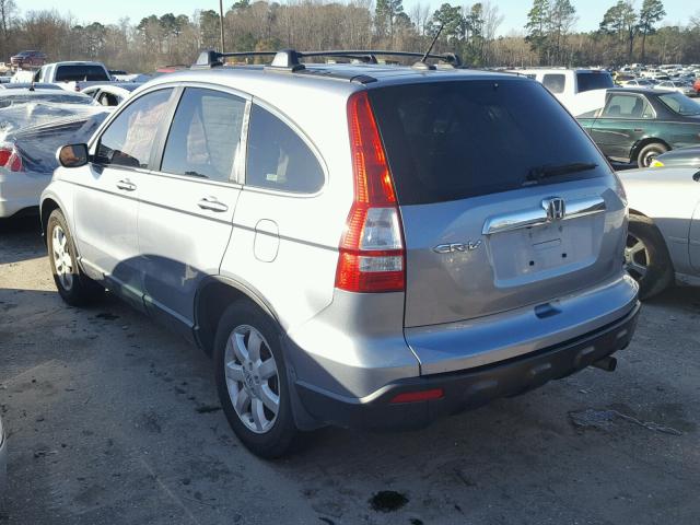 5J6RE48789L032556 - 2009 HONDA CR-V EXL BLUE photo 3