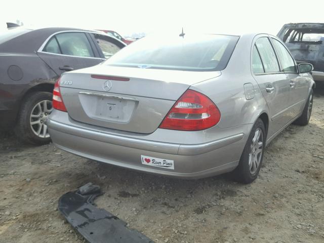 WDBUF65J65A640069 - 2005 MERCEDES-BENZ E 320 SILVER photo 4