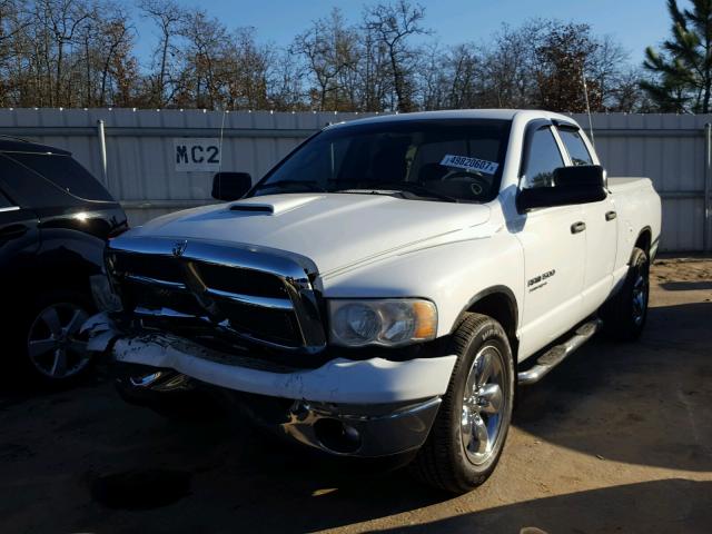 1D7HA18N95S137297 - 2005 DODGE RAM 1500 S WHITE photo 2