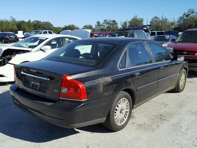 YV1TS92D441359342 - 2004 VOLVO S80 BLACK photo 4