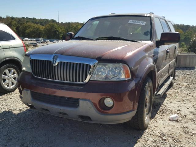 5LMFU28R43LJ02281 - 2003 LINCOLN NAVIGATOR Burgund zdjęcie 2