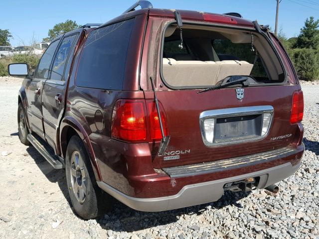 5LMFU28R43LJ02281 - 2003 LINCOLN NAVIGATOR Burgund zdjęcie 3