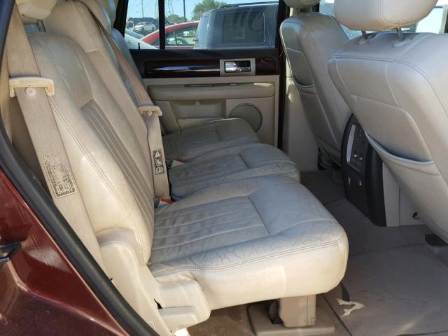 5LMFU28R43LJ02281 - 2003 LINCOLN NAVIGATOR Burgund zdjęcie 6