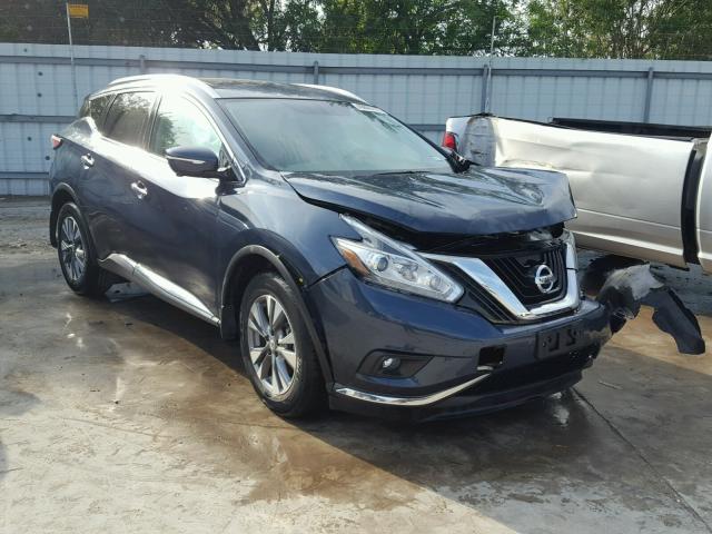 5N1AZ2MG3FN211424 - 2015 NISSAN MURANO S BLUE photo 1