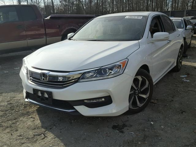 1HGCR2F99GA215435 - 2016 HONDA ACCORD EXL WHITE photo 2