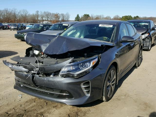 5XXGW4L27GG087583 - 2016 KIA OPTIMA SX GRAY photo 2