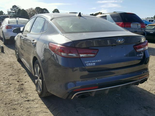 5XXGW4L27GG087583 - 2016 KIA OPTIMA SX GRAY photo 3