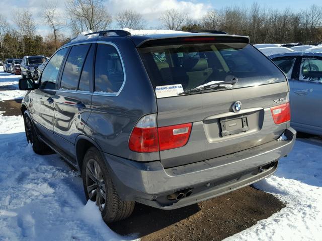 5UXFB53586LV22311 - 2006 BMW X5 4.4I GRAY photo 3