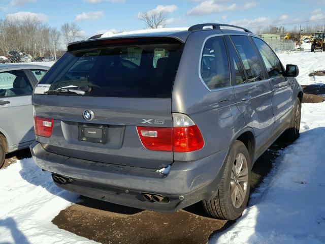 5UXFB53586LV22311 - 2006 BMW X5 4.4I GRAY photo 4