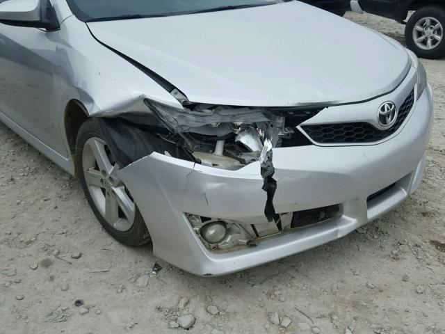 4T1BF1FK3DU292873 - 2013 TOYOTA CAMRY L SILVER photo 9