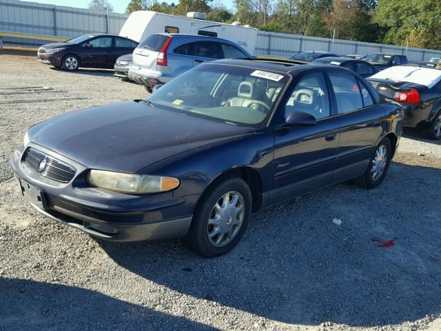 2G4WF551XY1201343 - 2000 BUICK REGAL GS BLUE photo 2